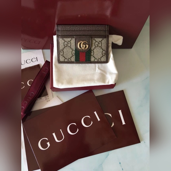 Gucci GG Ophidia Card Holder - Picture 1 of 9